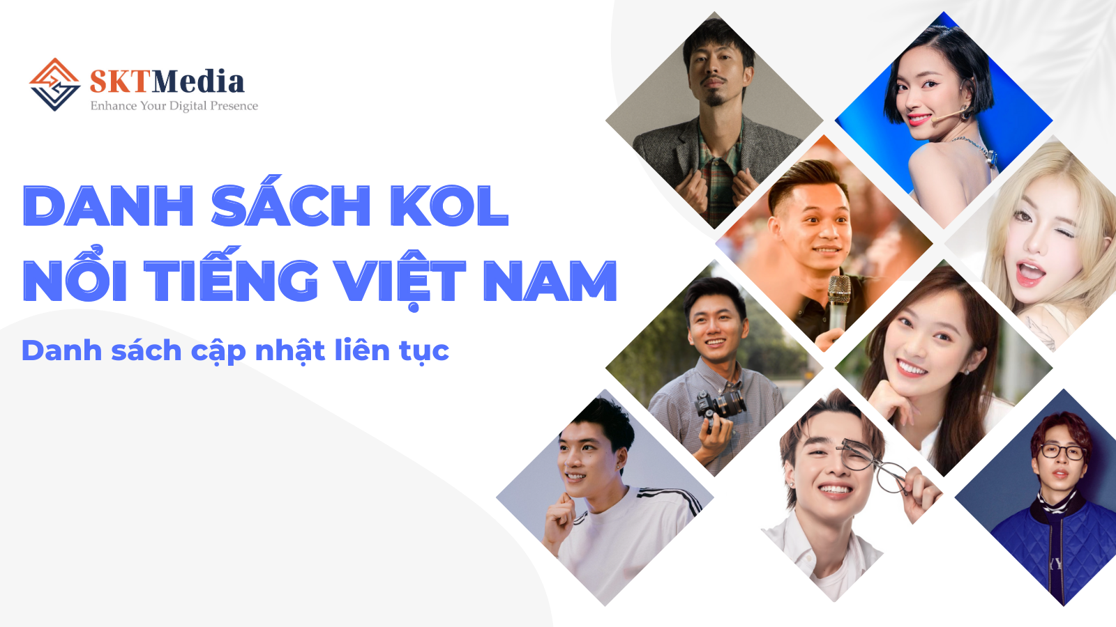 Danh sách KOL nổi tiếng trong các lĩnh vực