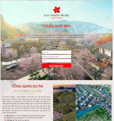 Landing Page Sun OnSen Village