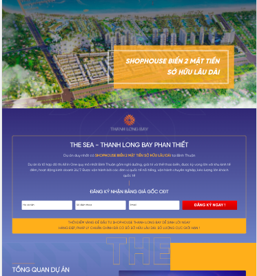 Landing Page dự án Thanh Long Bay